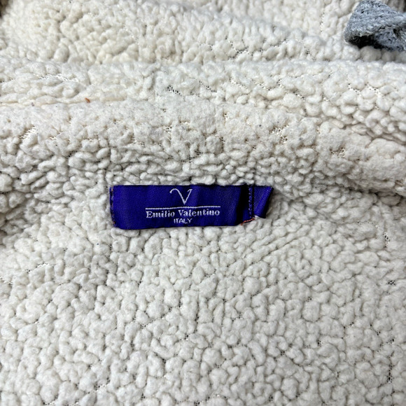 Emilio Valentino Italy Grey Logo Hoodie Medium - Picture 12 of 12